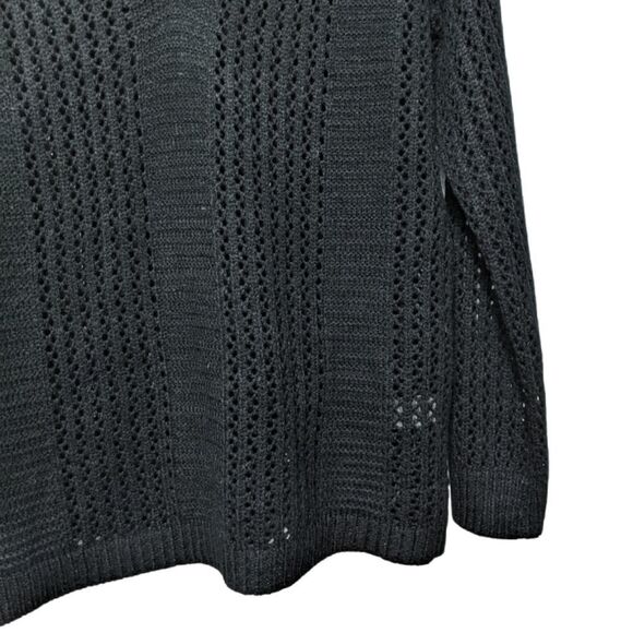 COZY CASUAL Open Knit V-Neck Sweater S/M - Picture 3 of 10